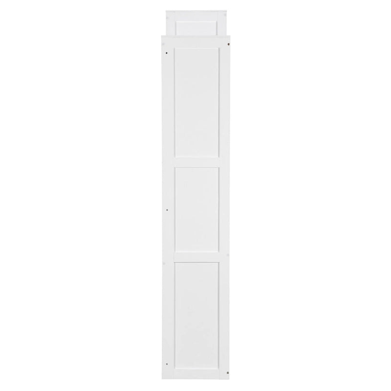 All-in-one Murphy Bed with Desk, Vanity and Wardrobe Queen Folding Bed