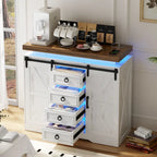 5 Drawer Accent Cabinet With Led Light