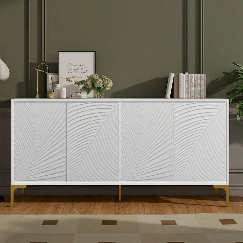 Four-Door Sideboard with Adjustable Shelves