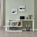 SEI Furniture Ballintoy Rotating Desk with Shelving