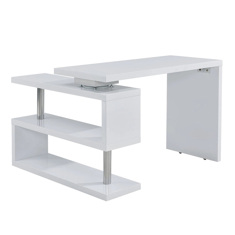 Rotating Desk with Shelving