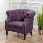 Tufted Fabric Club Chair
