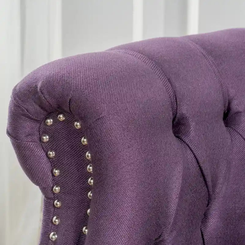 Tufted Fabric Club Chair