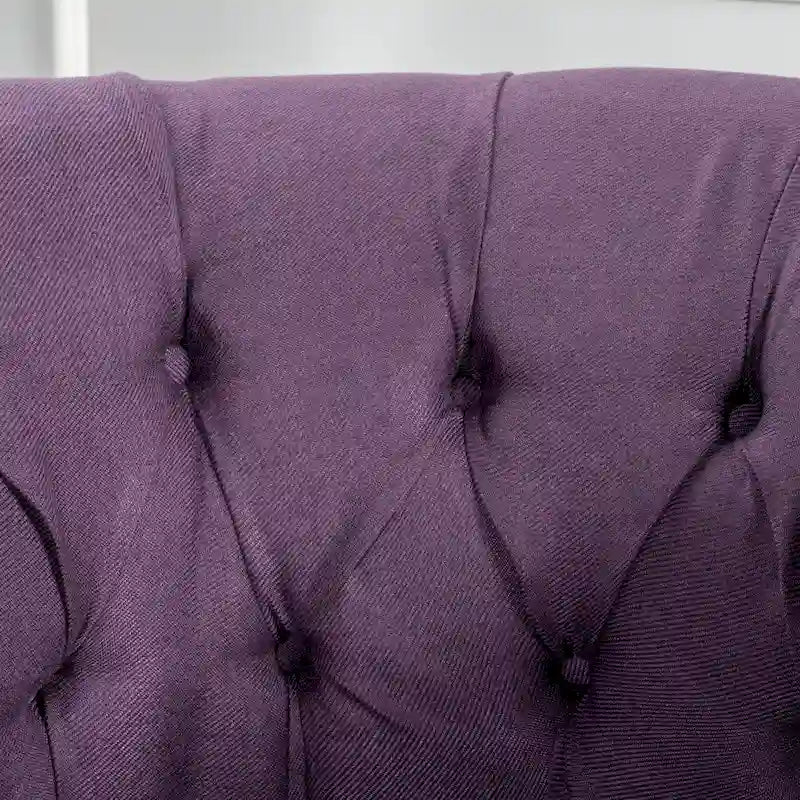 Tufted Fabric Club Chair