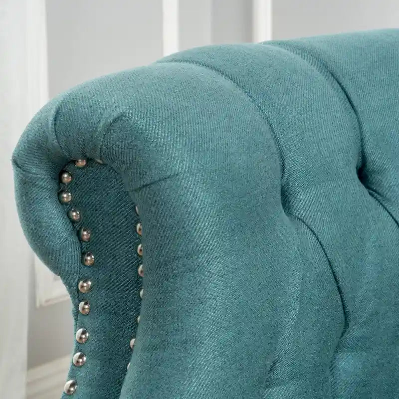 Tufted Fabric Club Chair