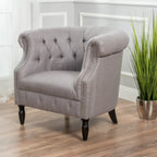 Tufted Fabric Club Chair