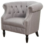 Tufted Fabric Club Chair