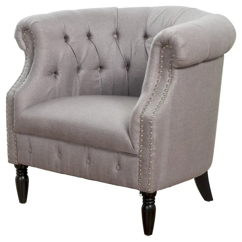 Tufted Fabric Club Chair