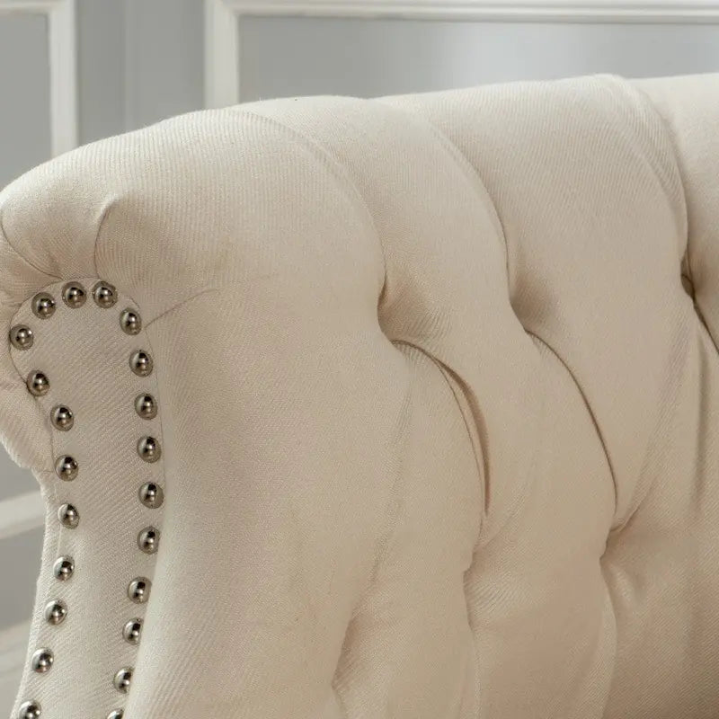Tufted Fabric Club Chair