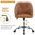 Desk Chair for Home Office, Height Adjustable 360Swivel Computer Chair