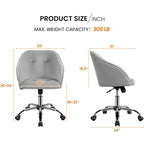 Desk Chair for Home Office, Height Adjustable 360Swivel Computer Chair