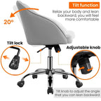 Desk Chair for Home Office, Height Adjustable 360Swivel Computer Chair