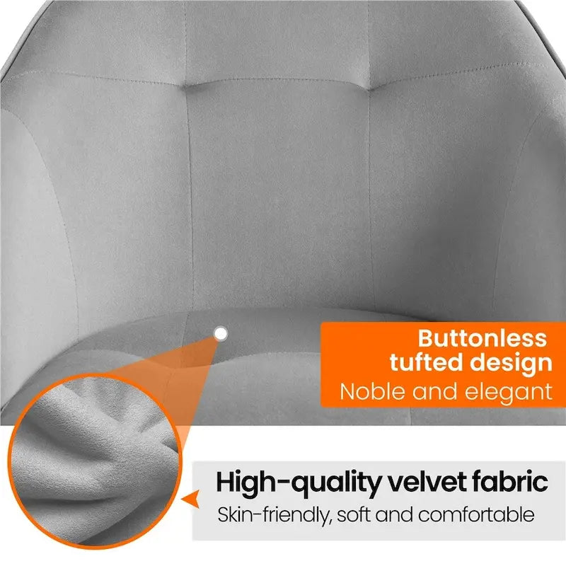 Desk Chair for Home Office, Height Adjustable 360Swivel Computer Chair
