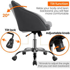 Desk Chair for Home Office, Height Adjustable 360Swivel Computer Chair