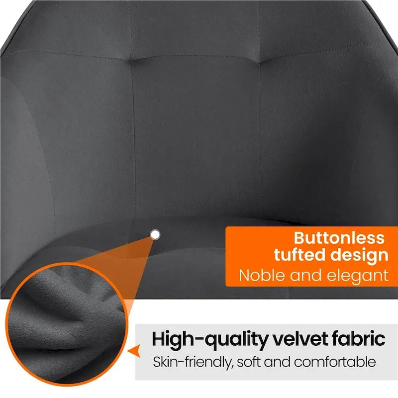 Desk Chair for Home Office, Height Adjustable 360Swivel Computer Chair