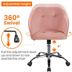 Desk Chair for Home Office, Height Adjustable 360Swivel Computer Chair