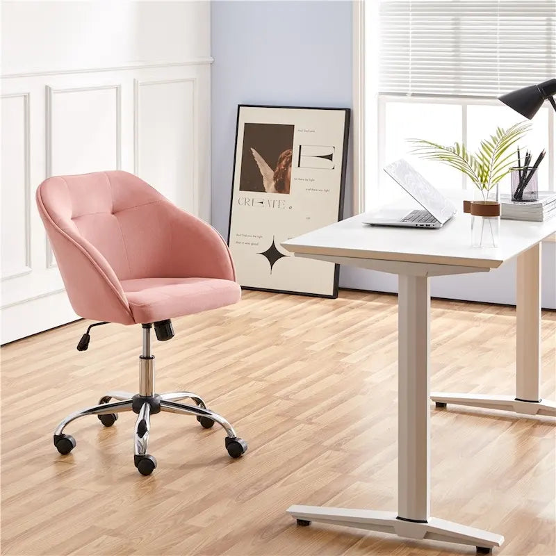 Desk Chair for Home Office, Height Adjustable 360Swivel Computer Chair