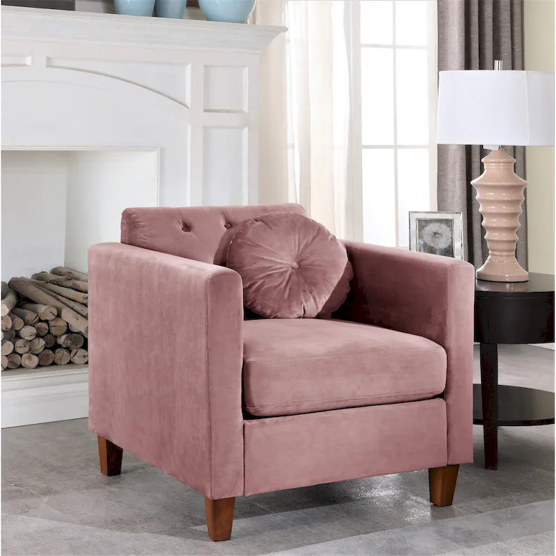 Velvet Classic Chesterfield Chair