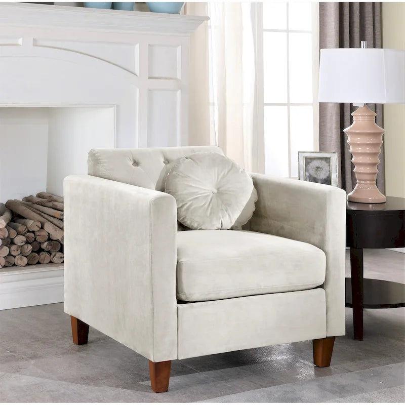 Velvet Classic Chesterfield Chair