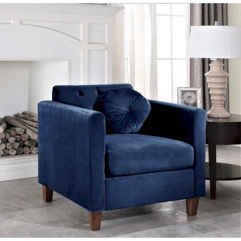 Velvet Classic Chesterfield Chair