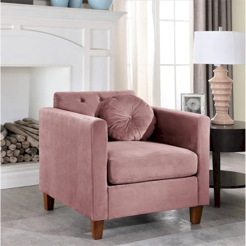 Velvet Classic Chesterfield Chair