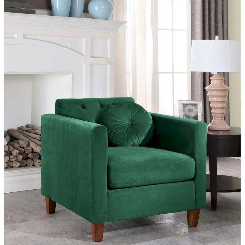 Velvet Classic Chesterfield Chair
