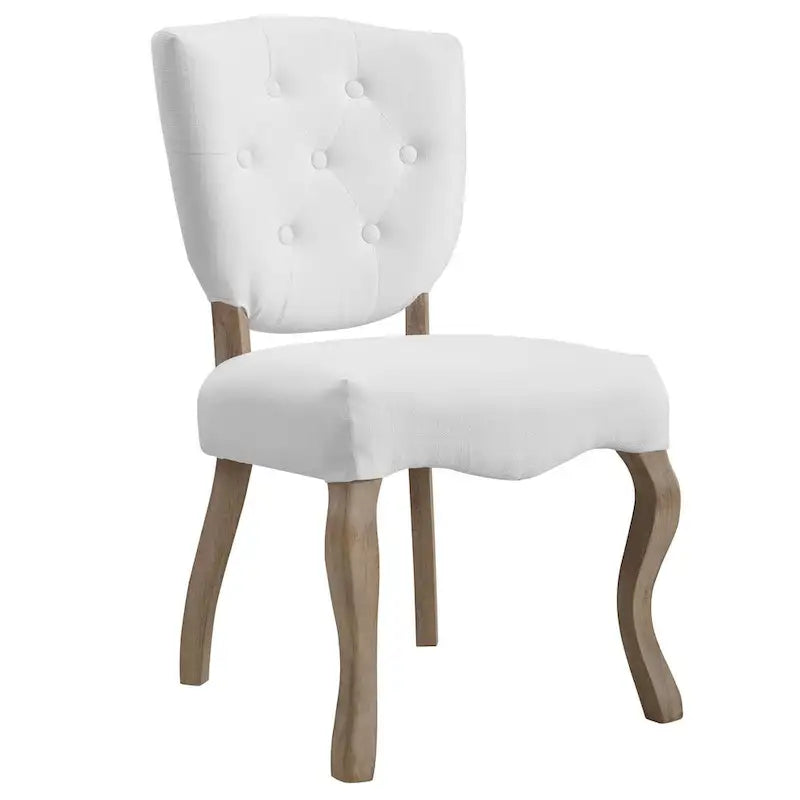 Vintage Franse gestoffeerde eetkamerstoel