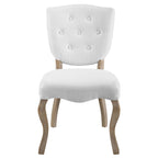 Vintage Franse gestoffeerde eetkamerstoel