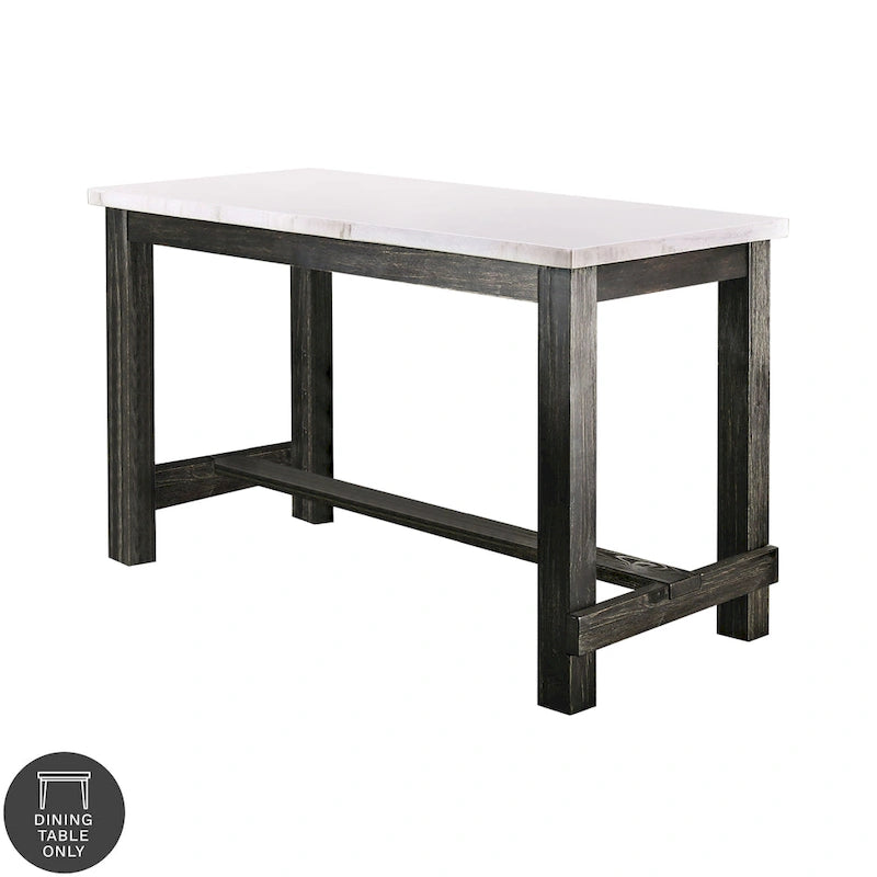 Rustic Black 60-inch Counter Height Table