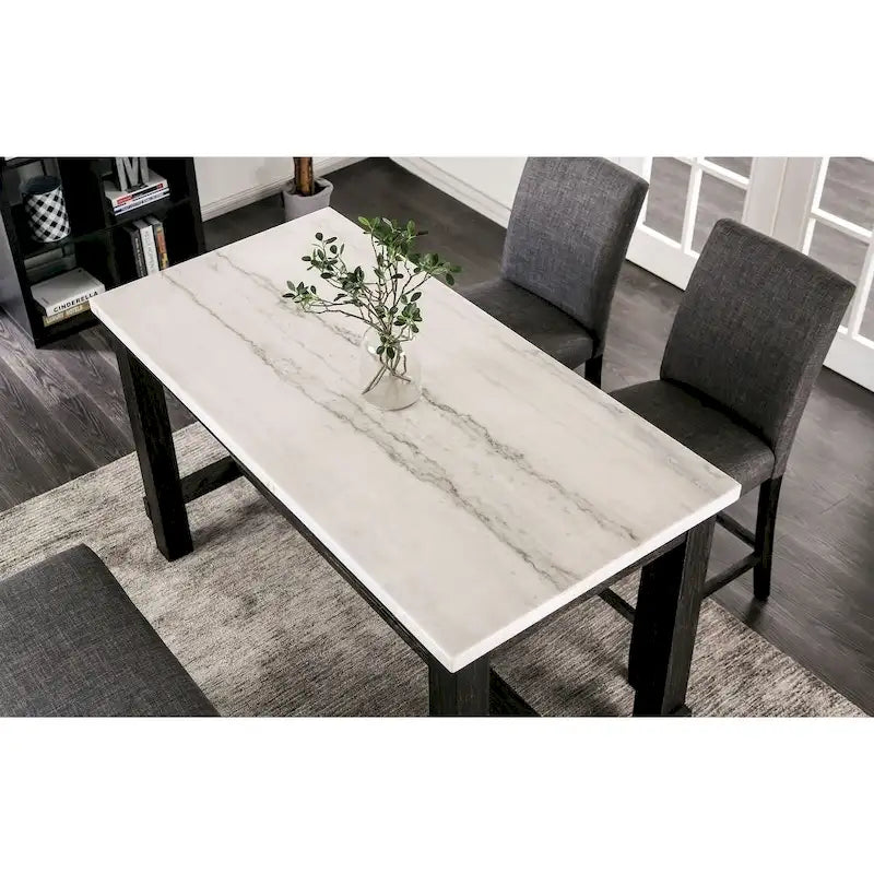 Rustic Black 60-inch Counter Height Table