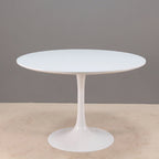 White Round Pedestal Dining Table