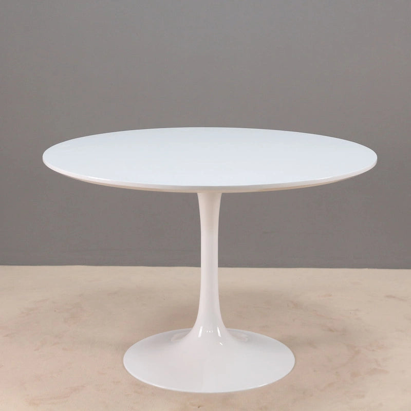 White Round Pedestal Dining Table