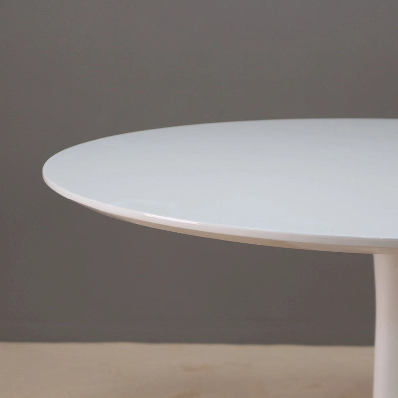 White Round Pedestal Dining Table