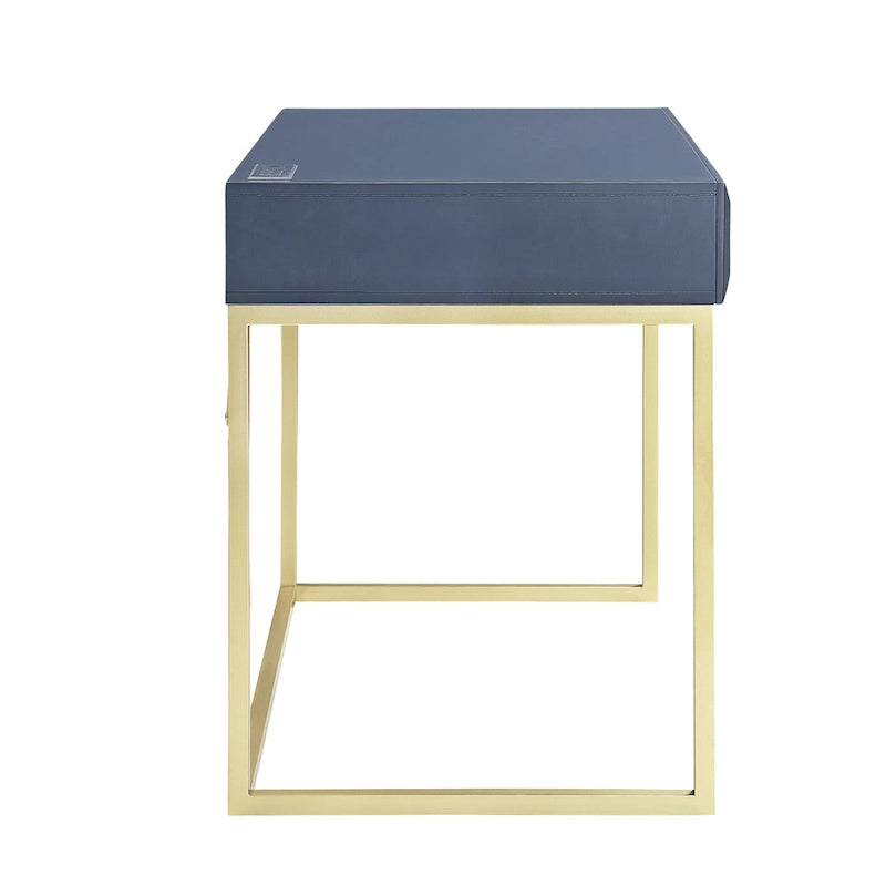 Modern 42-inch Metal Computer Desk with USBs by