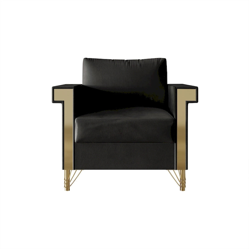 Luxurious Velvet Upholstered Arm Chair