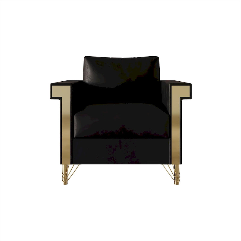 Luxurious Velvet Upholstered Arm Chair