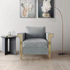 Luxurious Velvet Upholstered Arm Chair