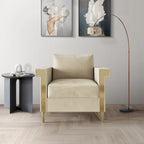 Luxurious Velvet Upholstered Arm Chair