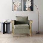 Luxurious Velvet Upholstered Arm Chair