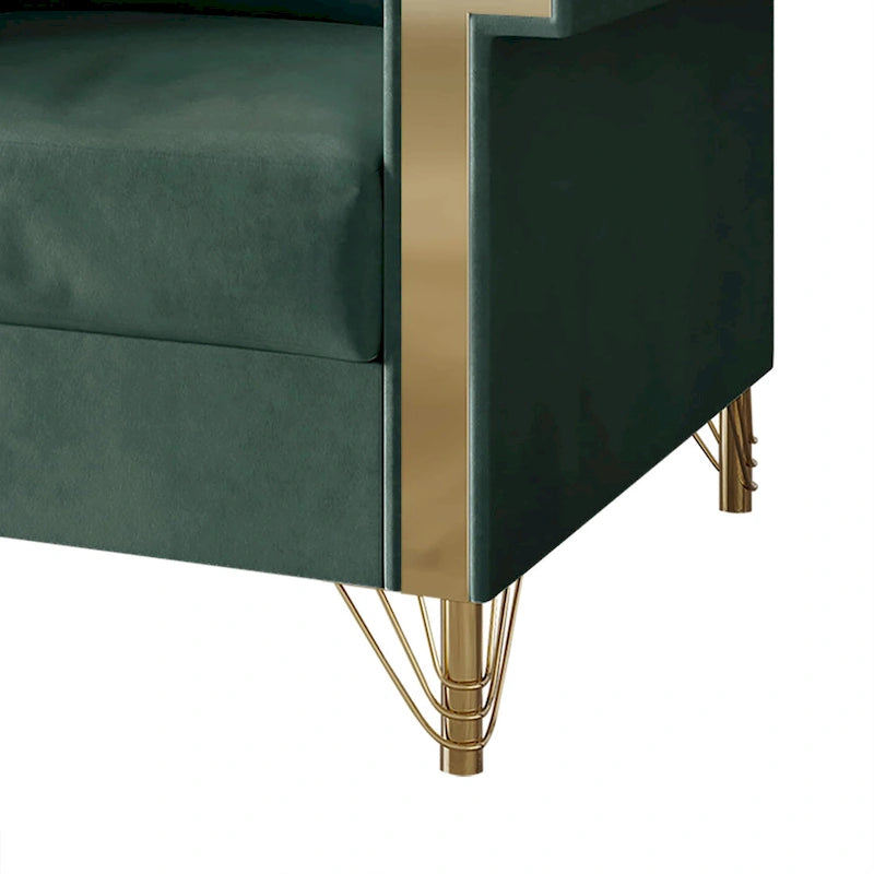 Luxurious Velvet Upholstered Arm Chair