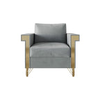 Luxurious Velvet Upholstered Arm Chair