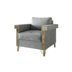 Luxurious Velvet Upholstered Arm Chair