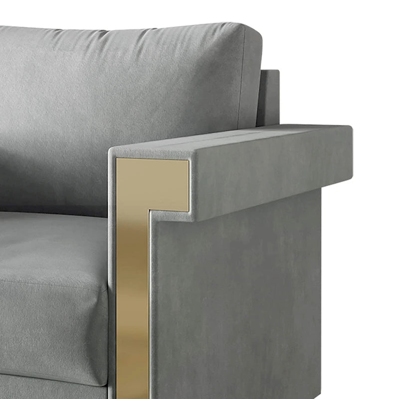 Luxurious Velvet Upholstered Arm Chair