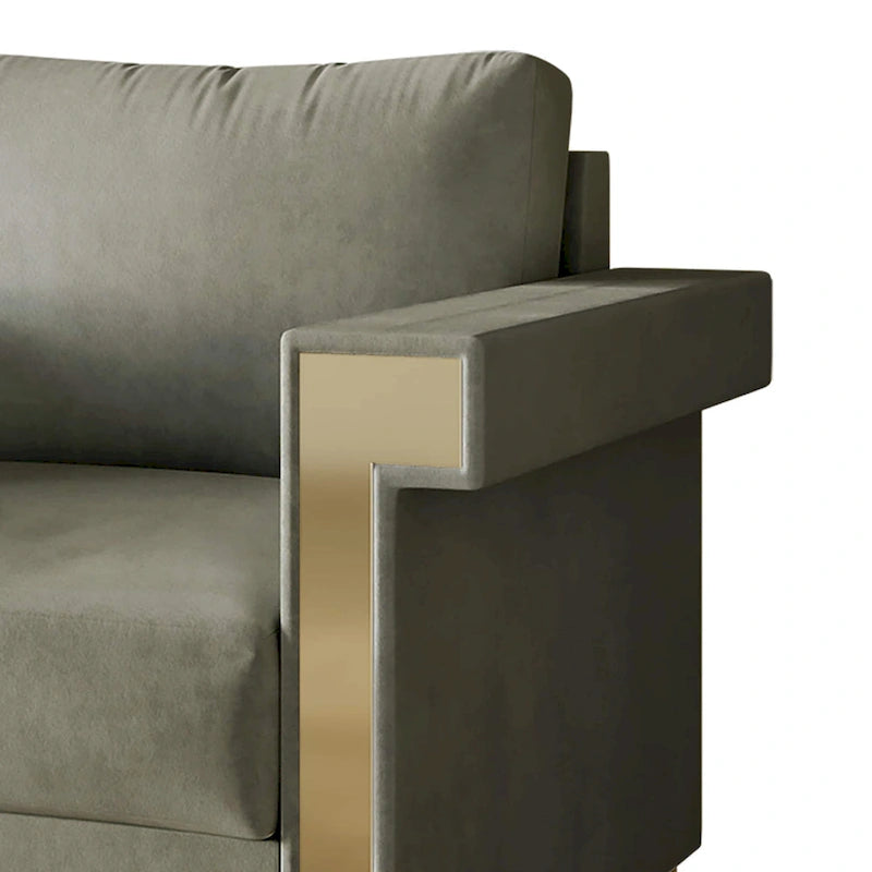 Luxurious Velvet Upholstered Arm Chair