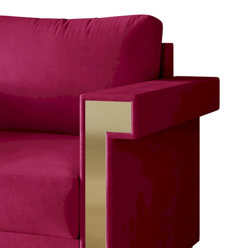 Luxurious Velvet Upholstered Arm Chair