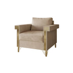 Luxurious Velvet Upholstered Arm Chair