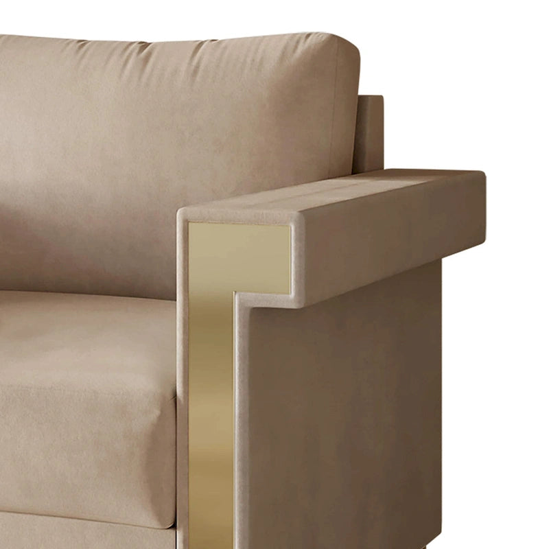 Luxurious Velvet Upholstered Arm Chair
