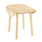 Extendable Round Solid Wood Dining Table (Only Table)