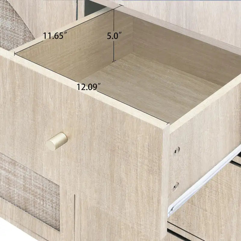 2 Doors and 3 Drawers Wood Pantry Organizer with Adjustable Laminates, Storage Cabinet for Living Room, Kitchen