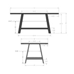 40 x 72 Solid Wood Dining Table